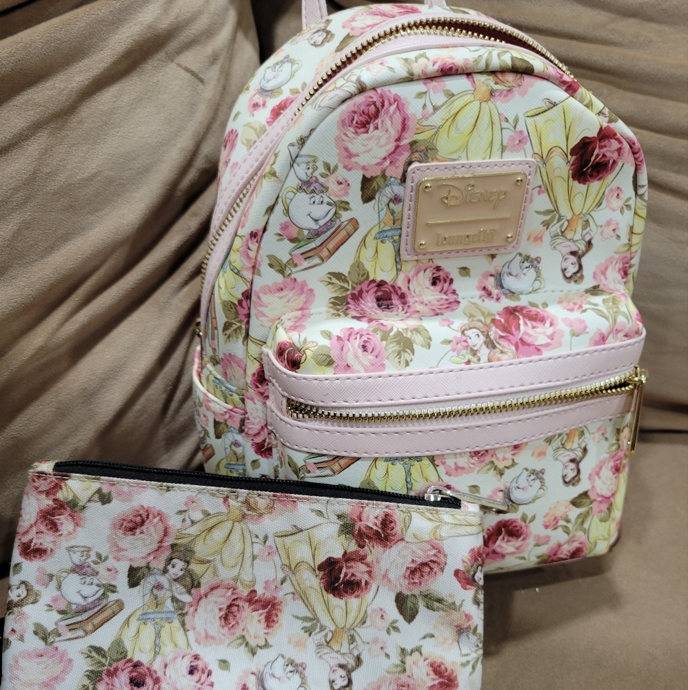 Beauty and the beast mini backpack